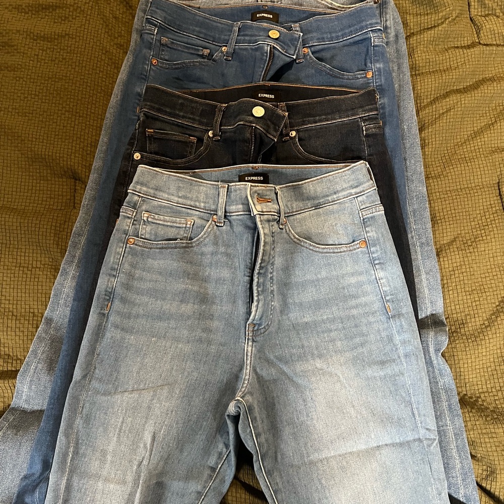 Bundle of 4 8L Express Women's Blue Jeans
